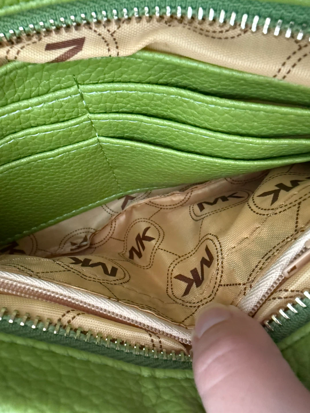 🧡 Green Leather Crossbody Bag - photo 4