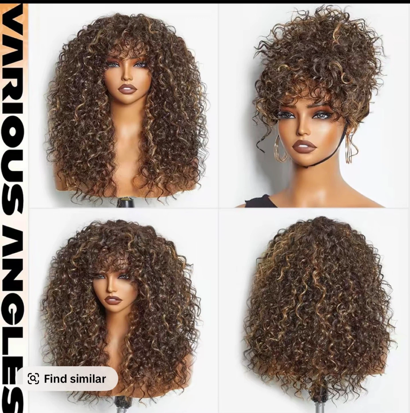 Frodio Hair M427 Highlight Curly Wig - photo 5