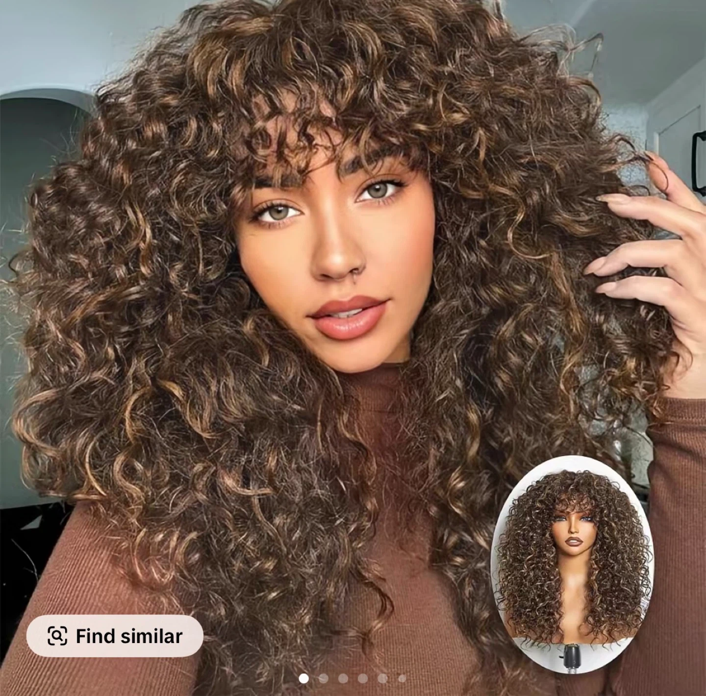 Frodio Hair M427 Highlight Curly Wig - photo 3