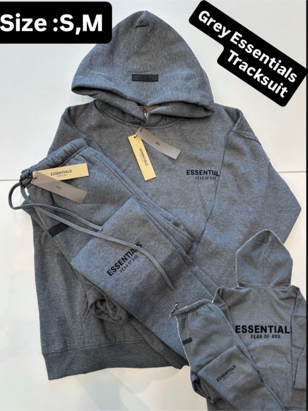 Grey Essentials Fear of God Tracksuit Set