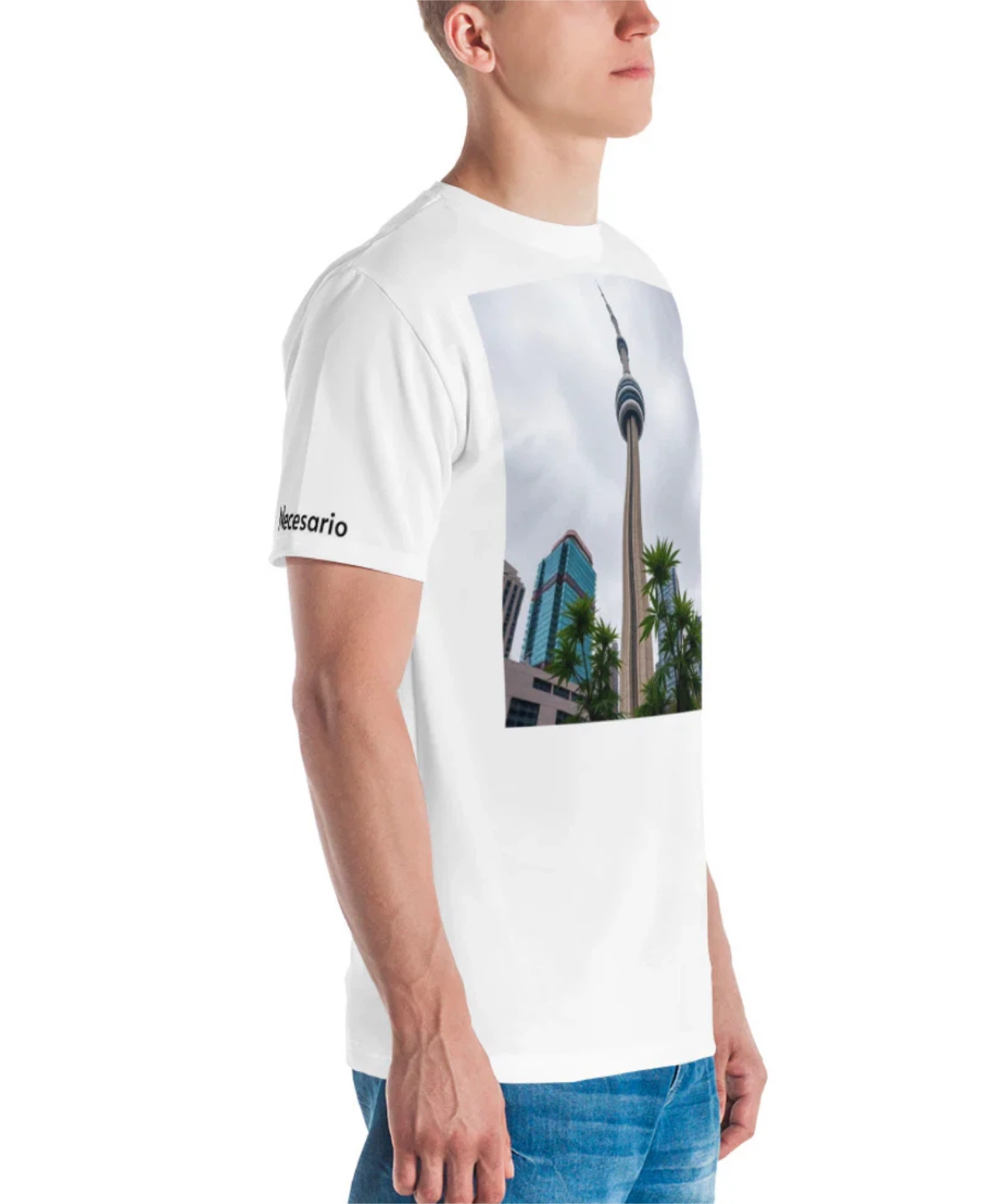 Men's Toronto necesario CN Tower Graphic T-Shirt L size