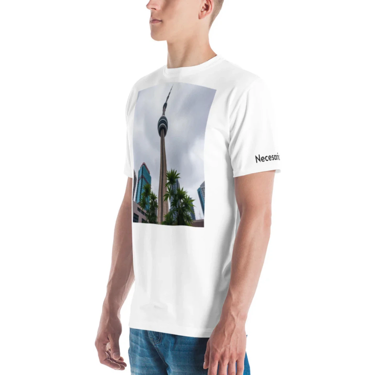 Men's Toronto necesario CN Tower Graphic T-Shirt L size - photo 3