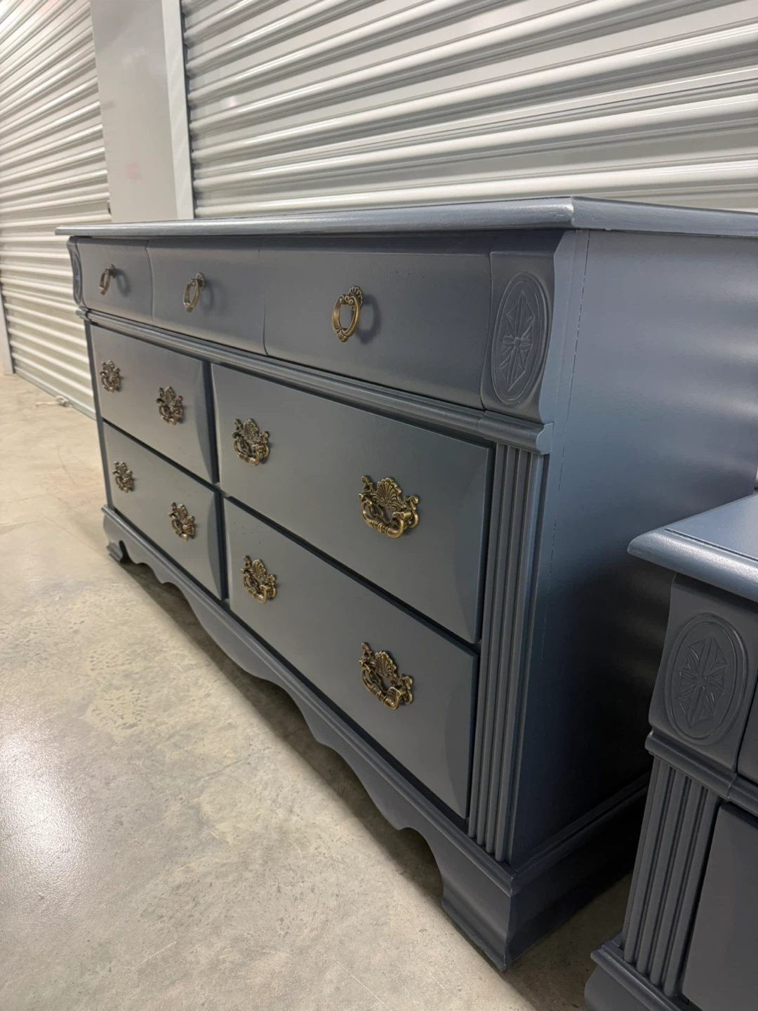 🚨Free Delivery NJ/NY Navy Blue Set of Bedroom - photo 3