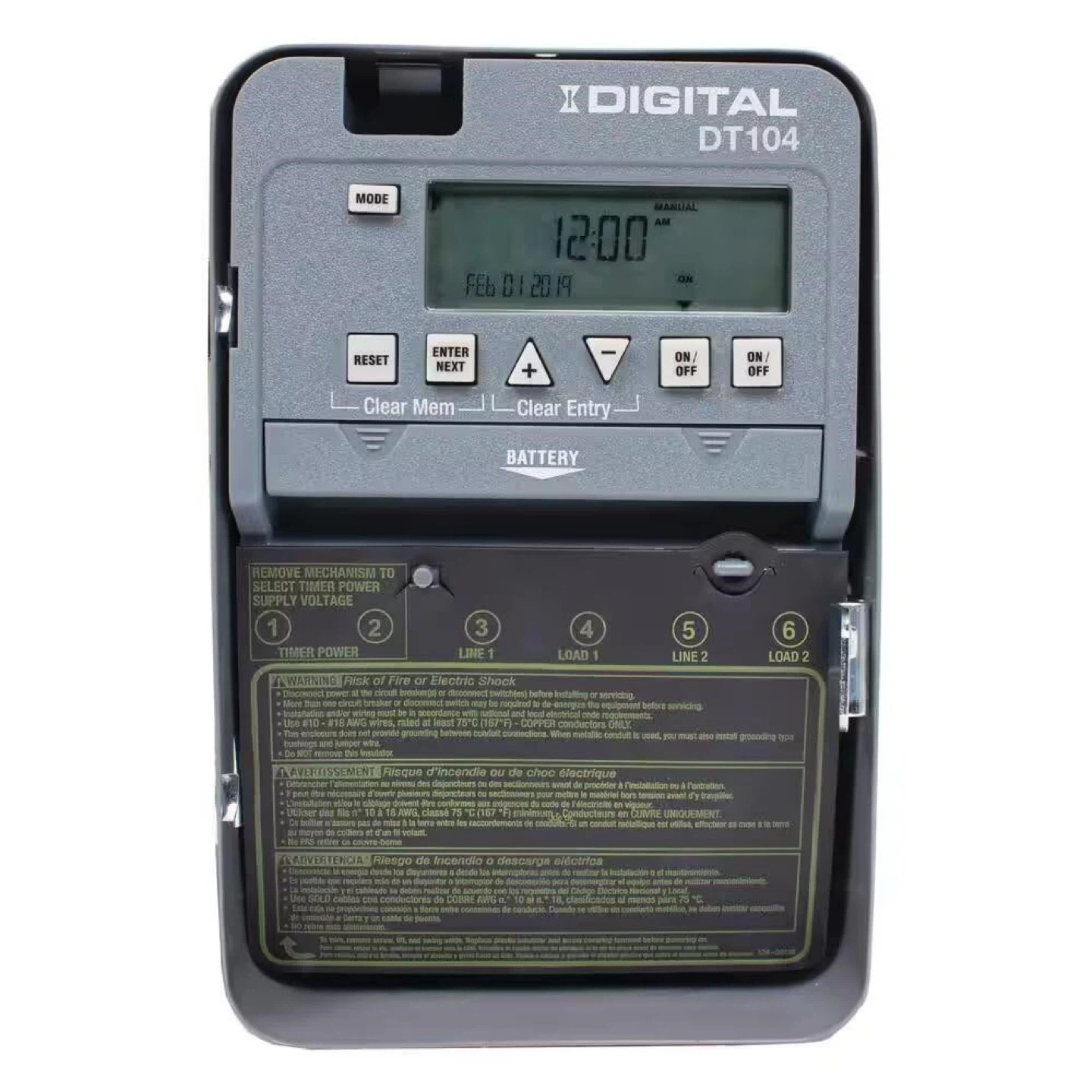 DT Series 2-Circuit 20A Indoor Timer