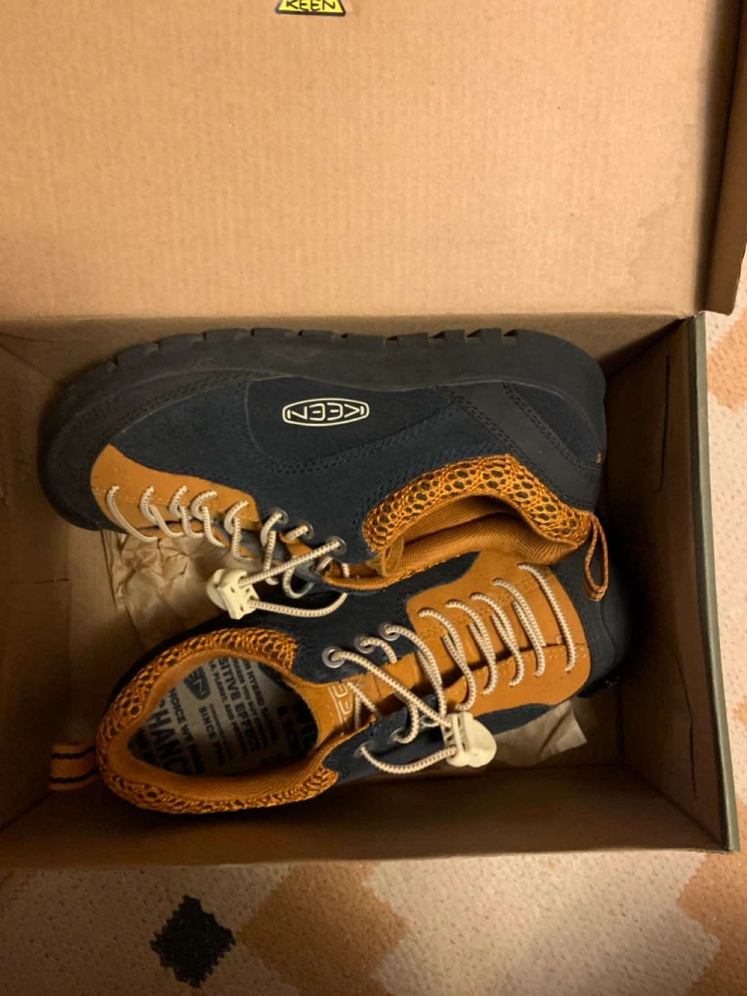 KEEN Jasper "Rocks" SP Women's Shoes - Navy/Curry Size 6