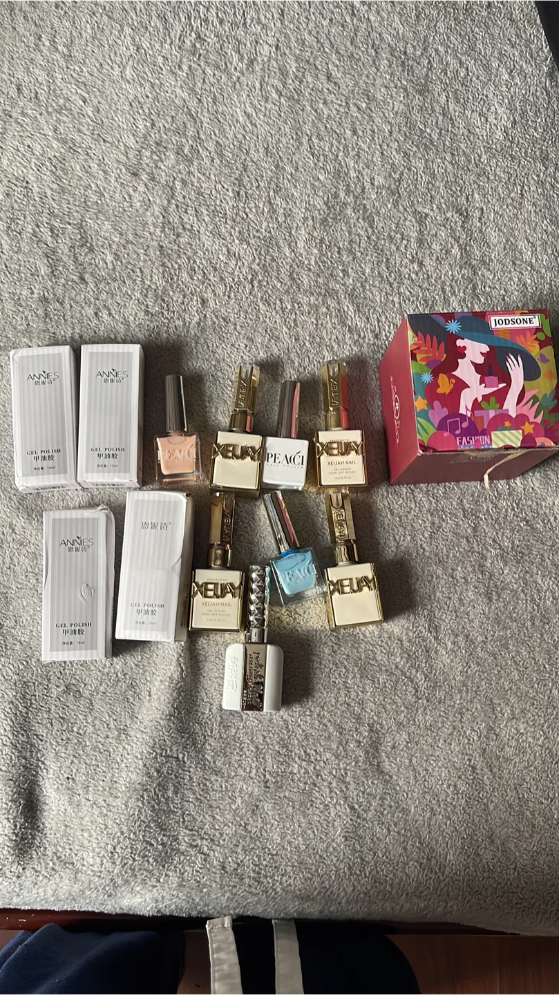 9 Piece Gel Nail Polish Set - Annies & XEUAY