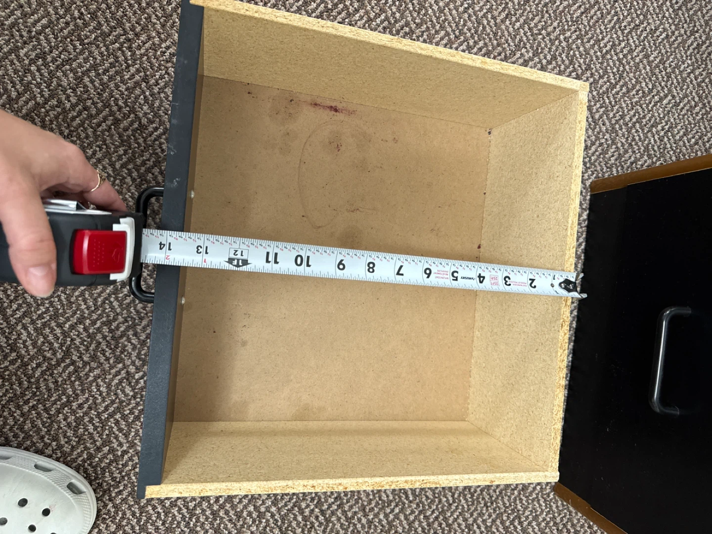 Black 3-Drawer Desk - photo 4