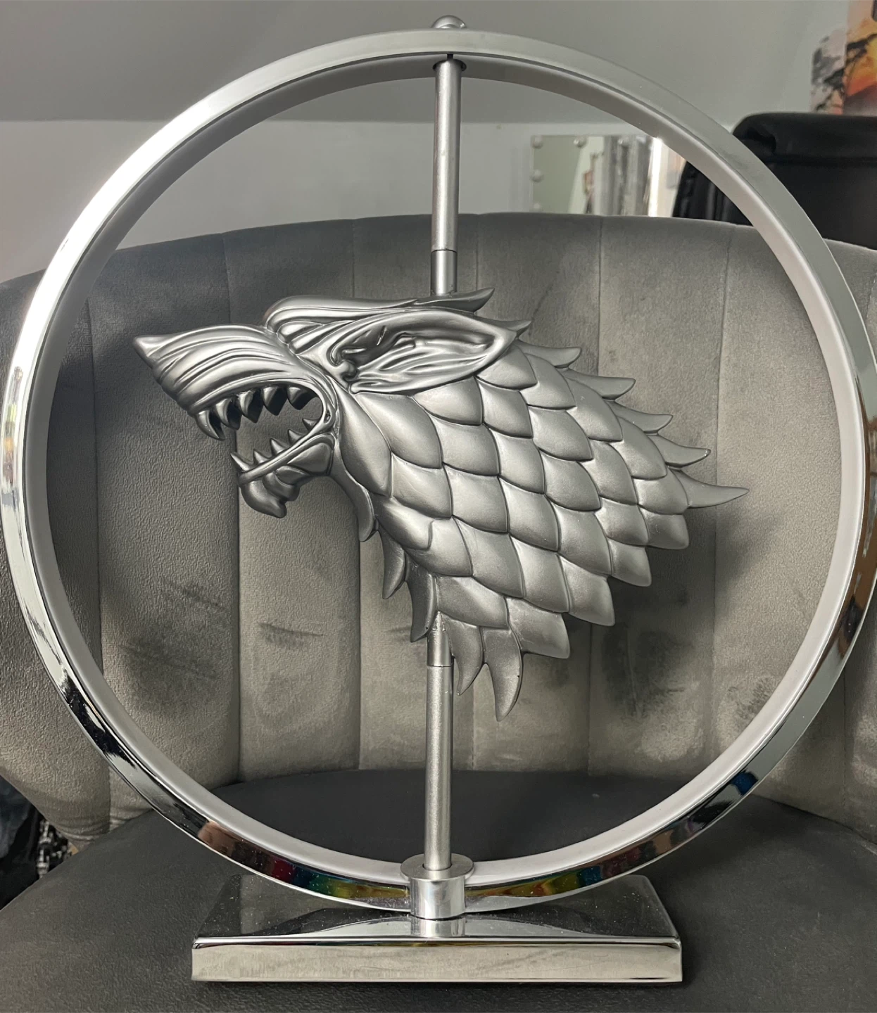 Game of Thrones Stark Direwolf Lamp