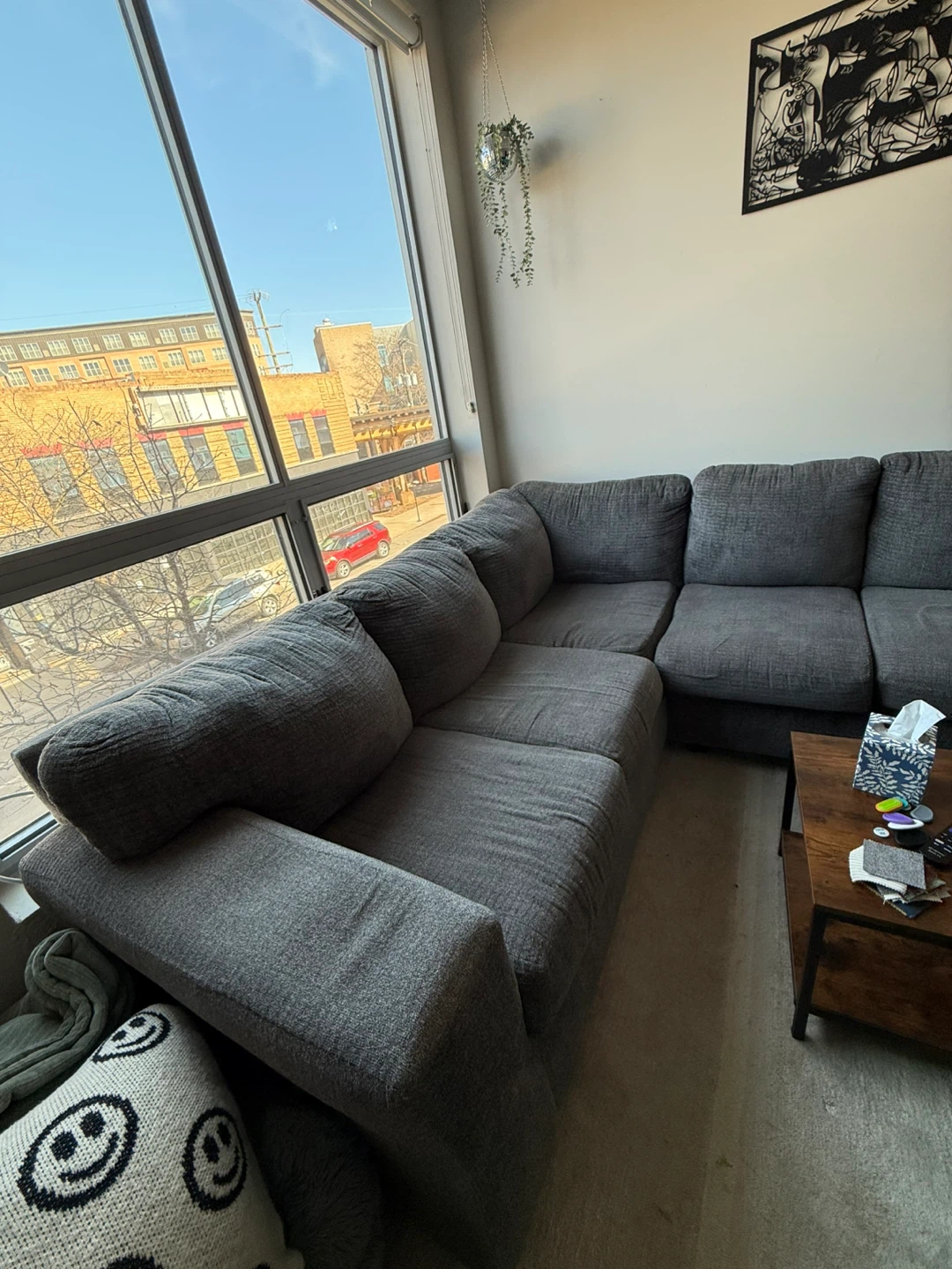Gray Sectional Sofa - photo 2