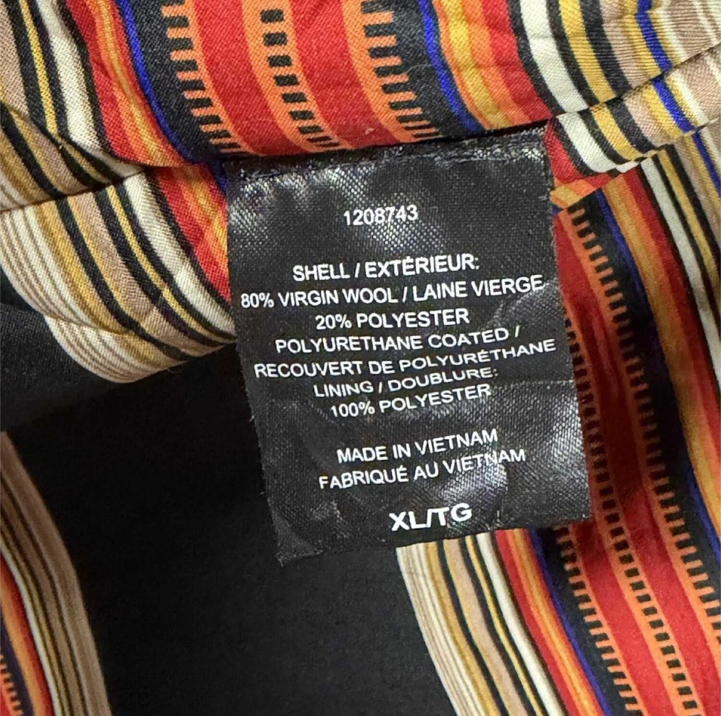 🧡 NWT Pendleton Cascade Wool Campbell Coat Charcoal Size XL 🧡 - photo 5