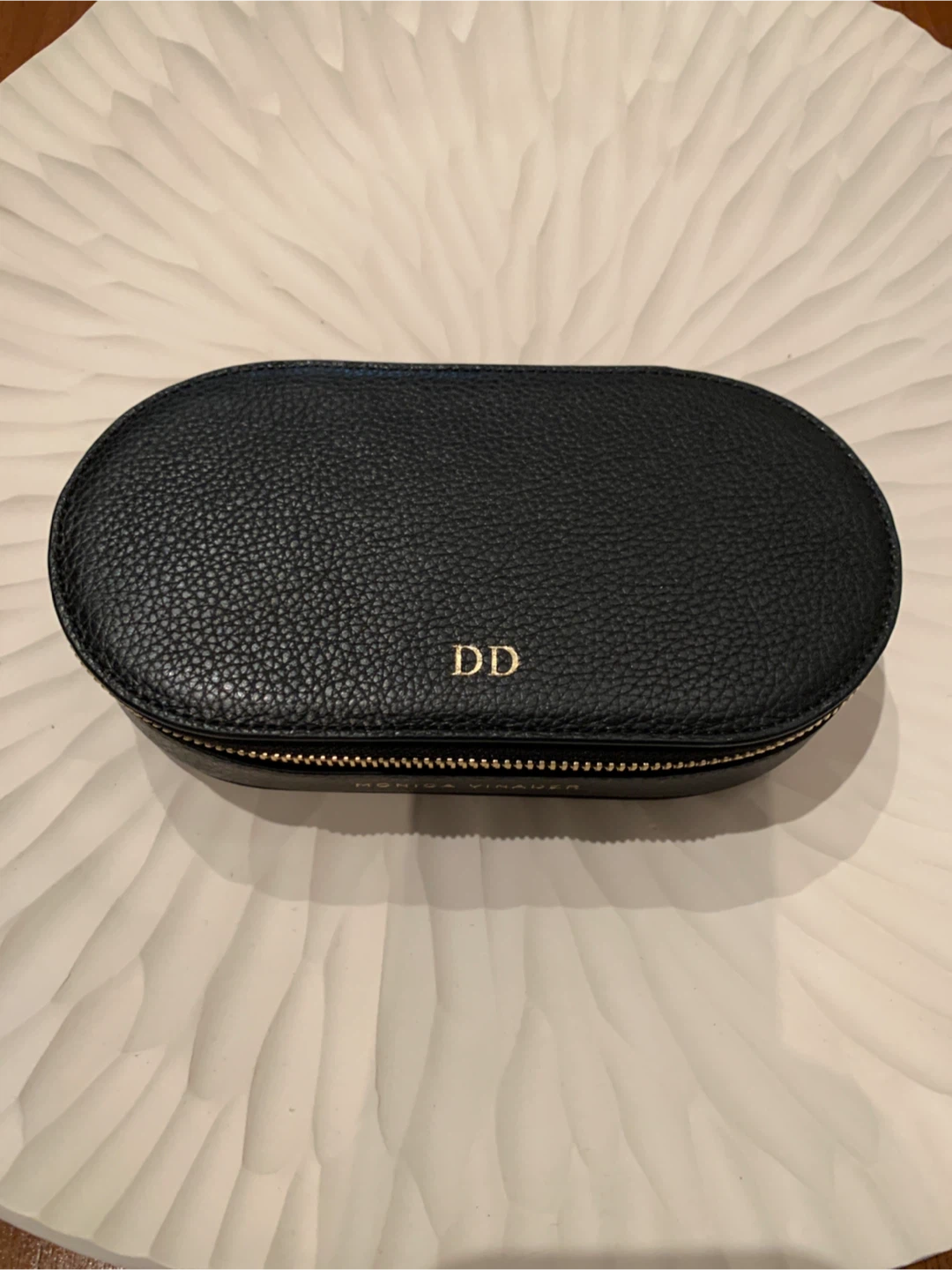 Monica Vinader Black Leather Jewelry Travel Case - photo 2