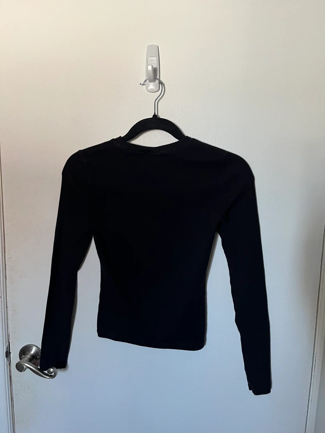 Aritzia Homestretch Black Ribbed Long Sleeve Top | Women - photo 3