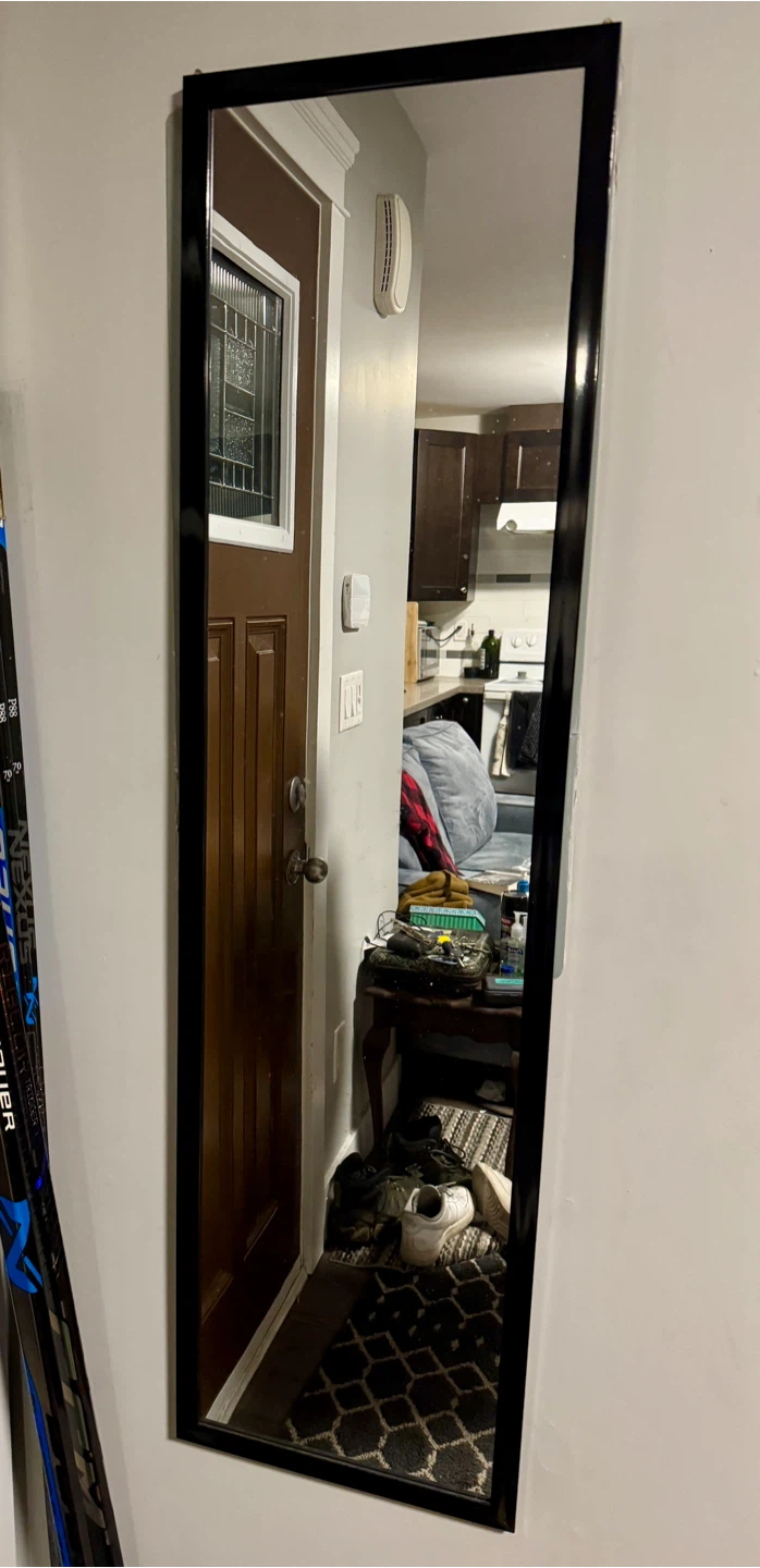 Tall Framed Mirror