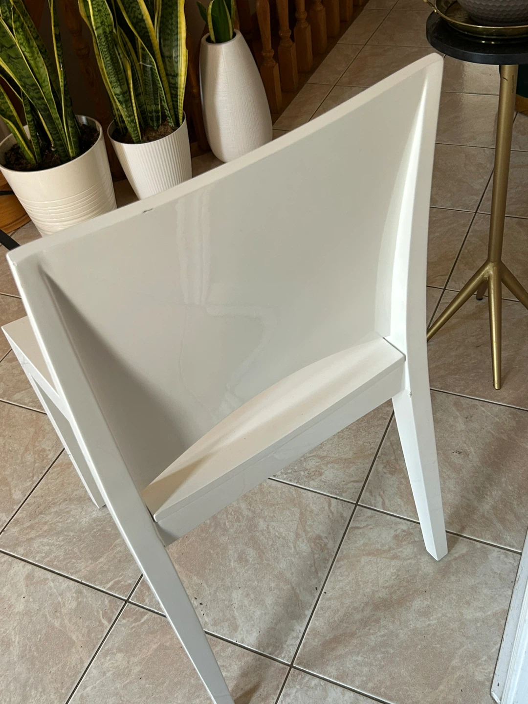 White Modern Chair - photo 3