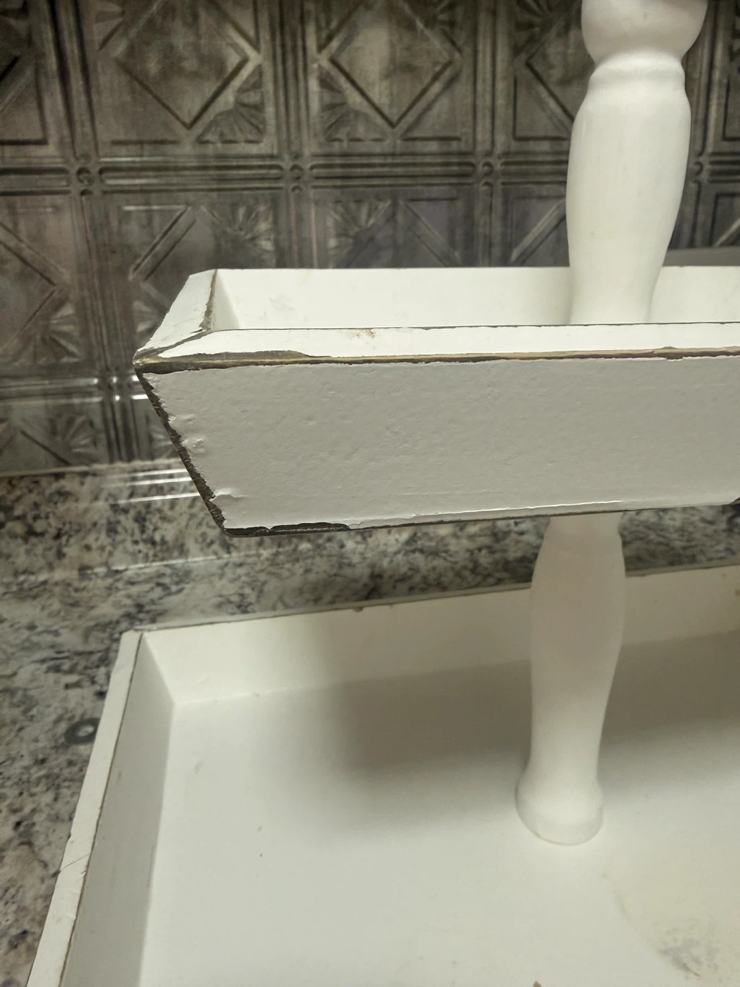 White Tiered Display Stand - photo 4