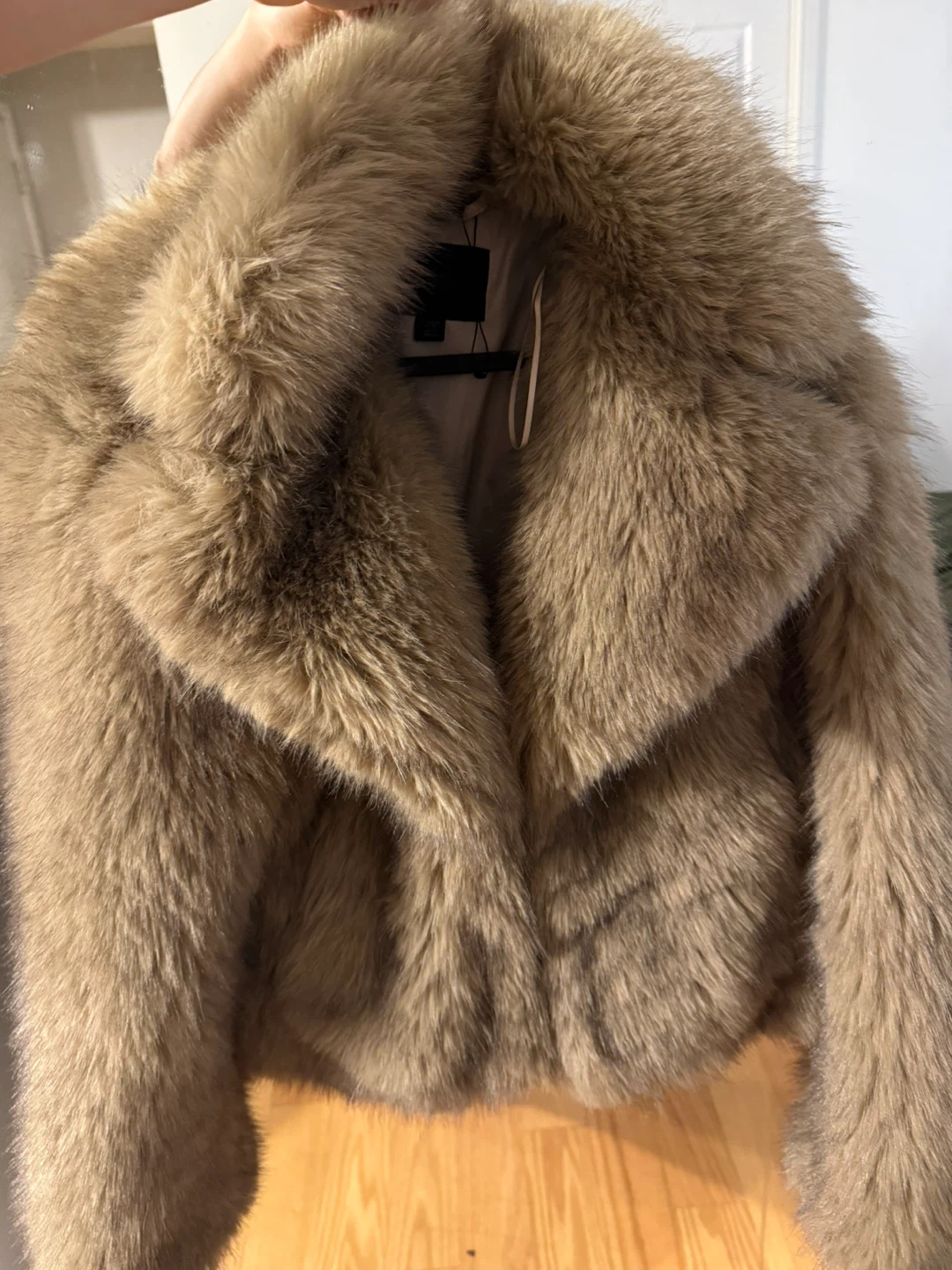 Zara faux fur jacket