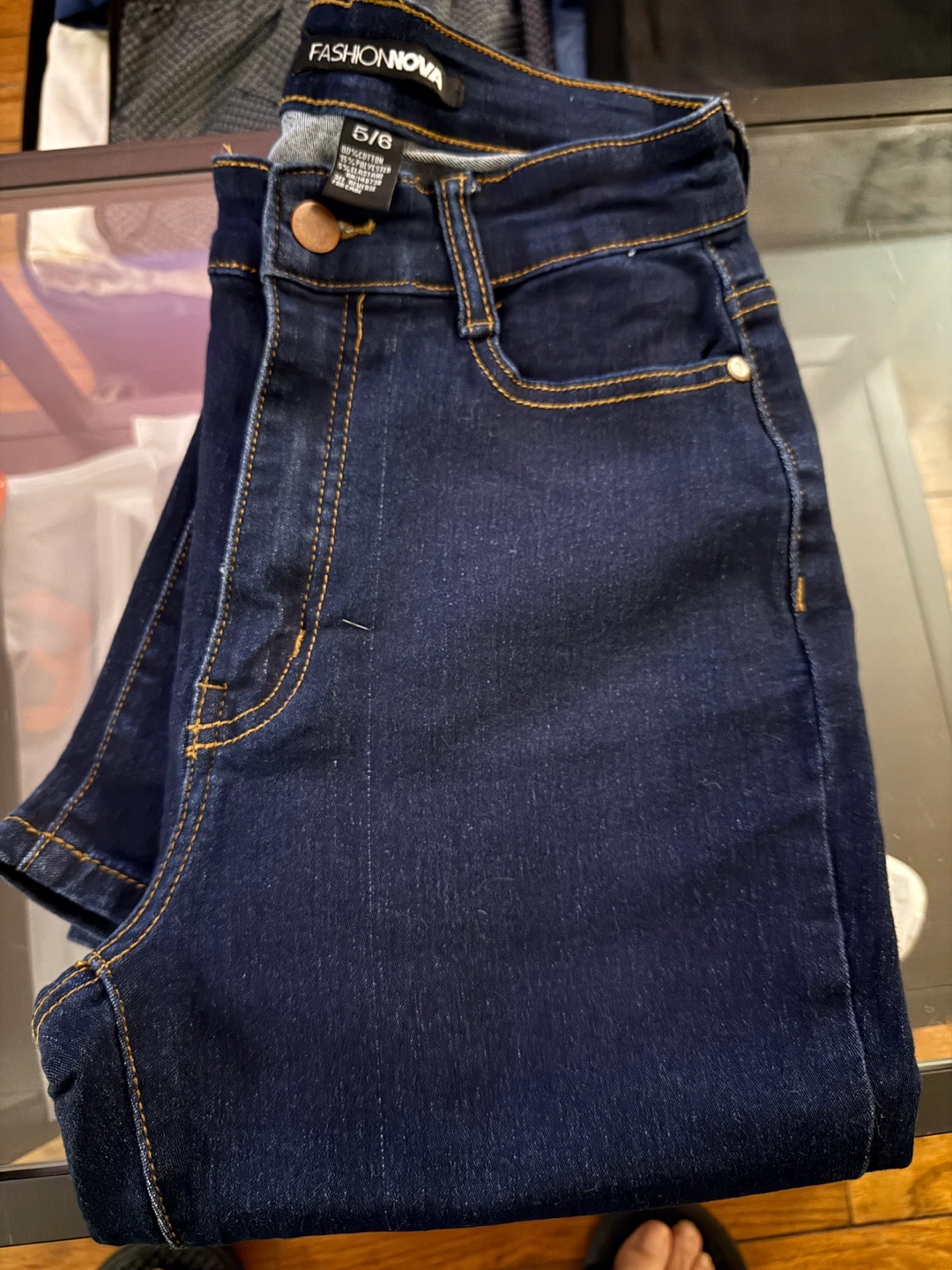 Fashion Nova Women's Dark Wash Skinny Jeans Size 5/6