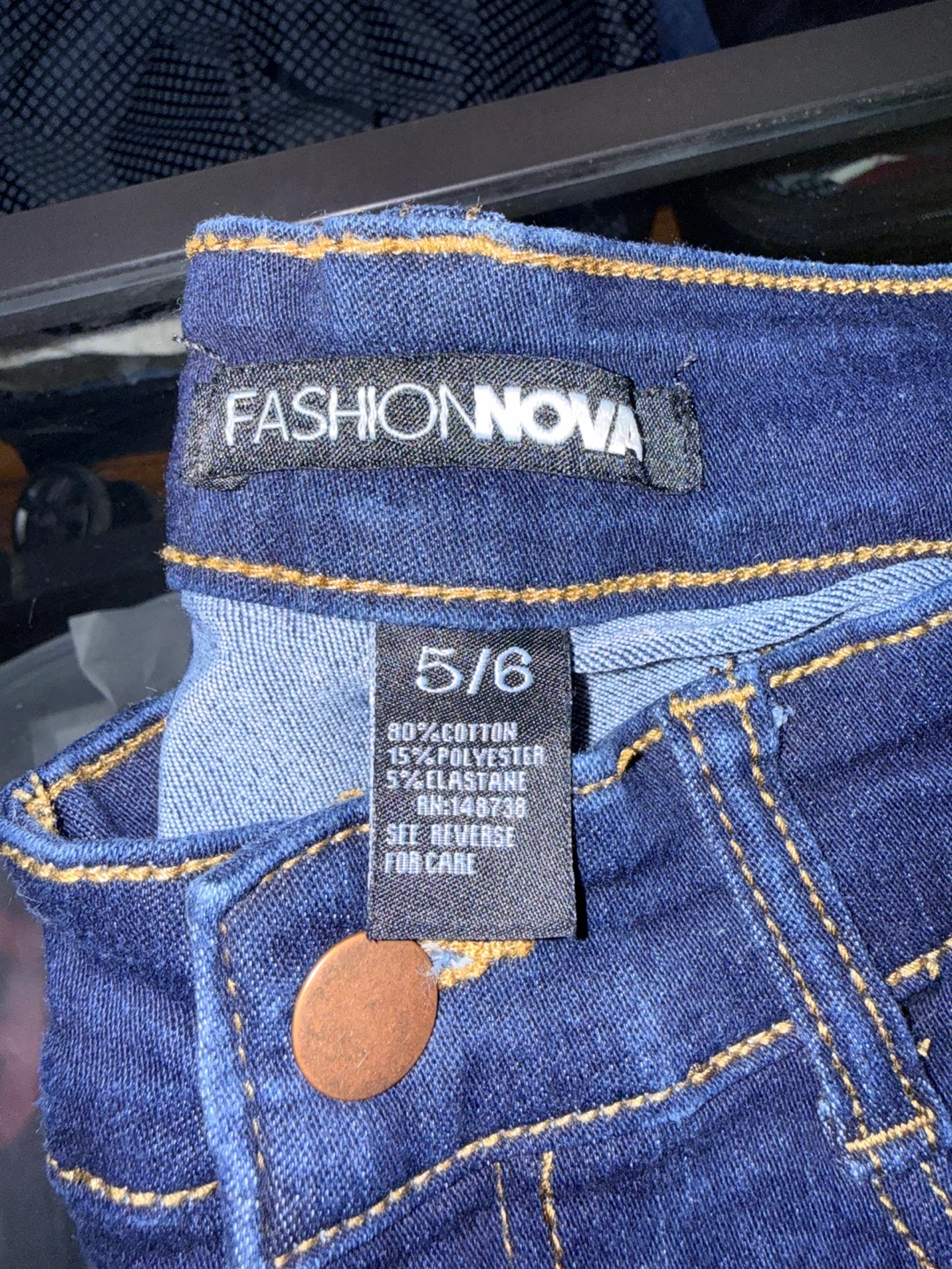 Fashion Nova Women's Dark Wash Skinny Jeans Size 5/6 - photo 2
