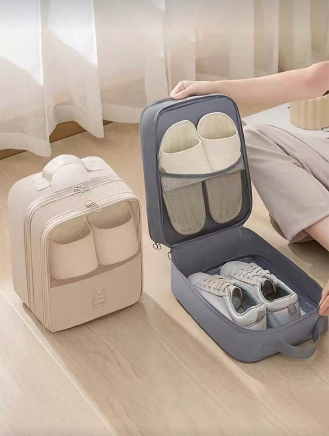 Travel Shoe Bag and Sunglasses Organizer Set - photo 2