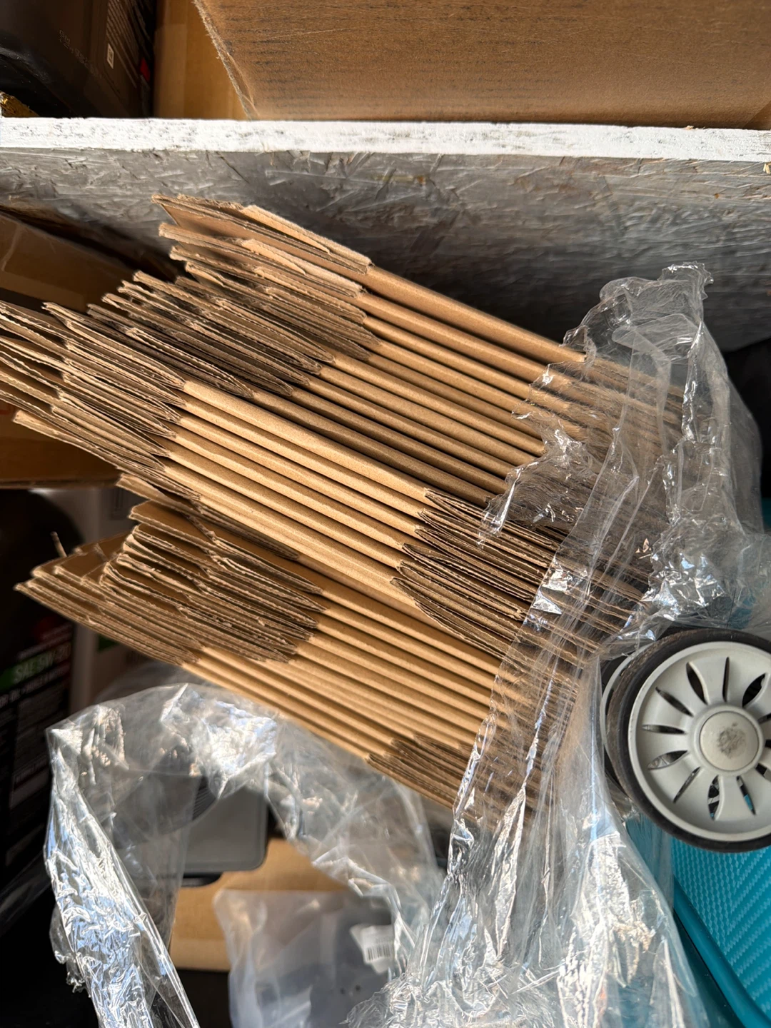 Bundle of Cardboard Boxes for packing orders