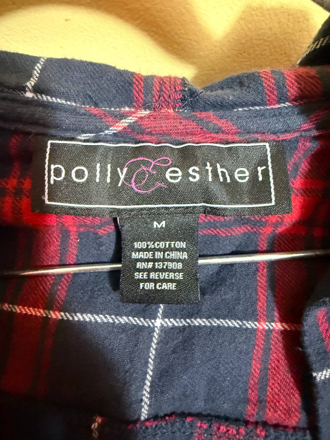 Polly & Esther Plaid Button-Up Hooded Shirt - photo 2