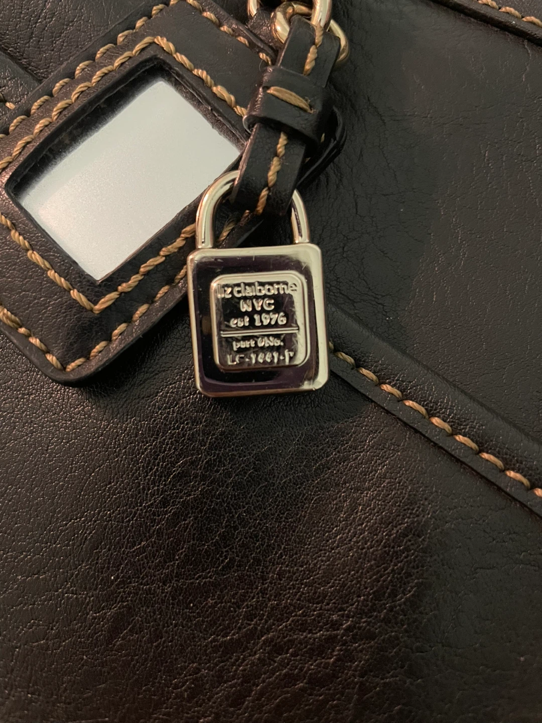 Liz Claiborne Brown Faux Leather Shoulder Bag - photo 4