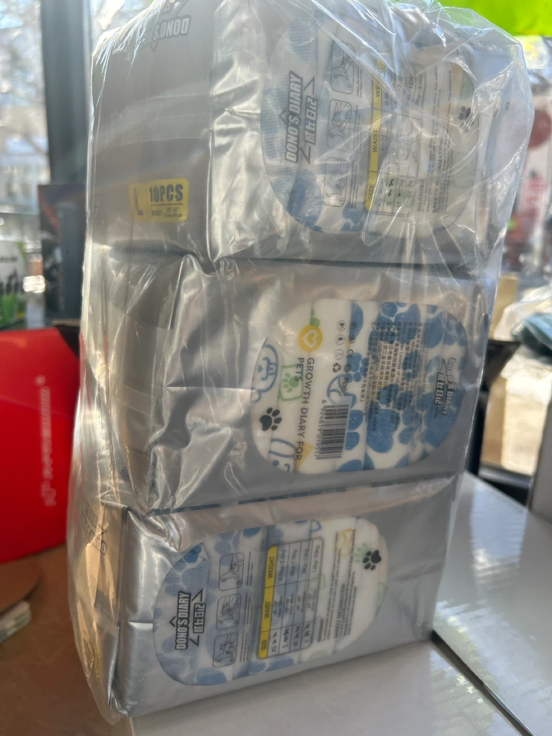 Dono's Diary Pet Diapers Size M - 10 Pcs