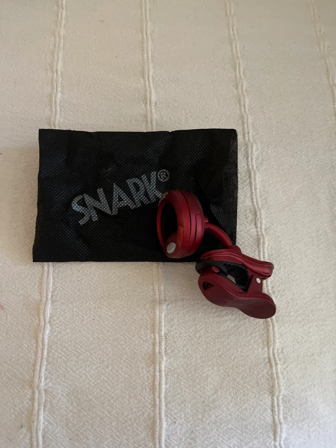 Snark Red Clip-On Tuner with Pouch