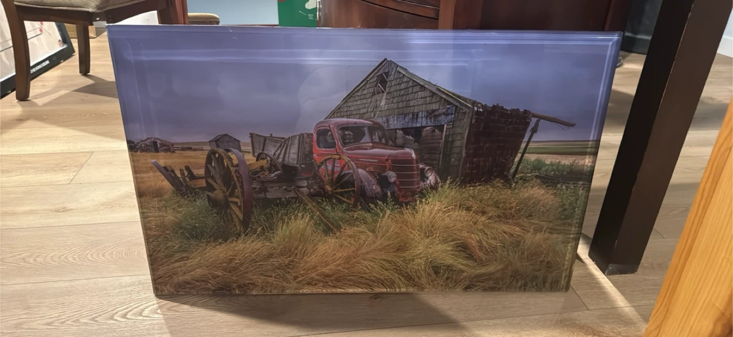 Vintage Truck and Barn Canvas Wall Art