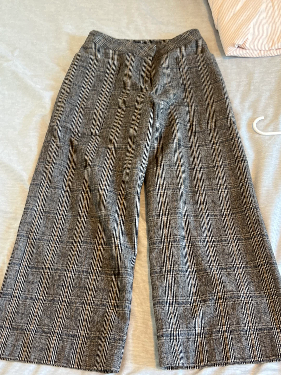 Korean style Plaid Wide Leg Trousers