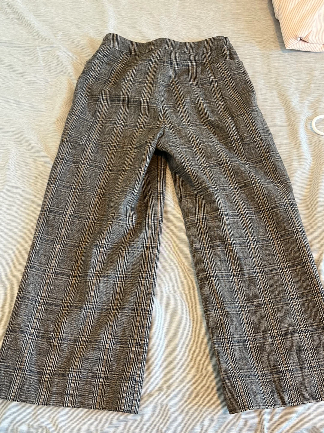 Korean style Plaid Wide Leg Trousers - photo 2