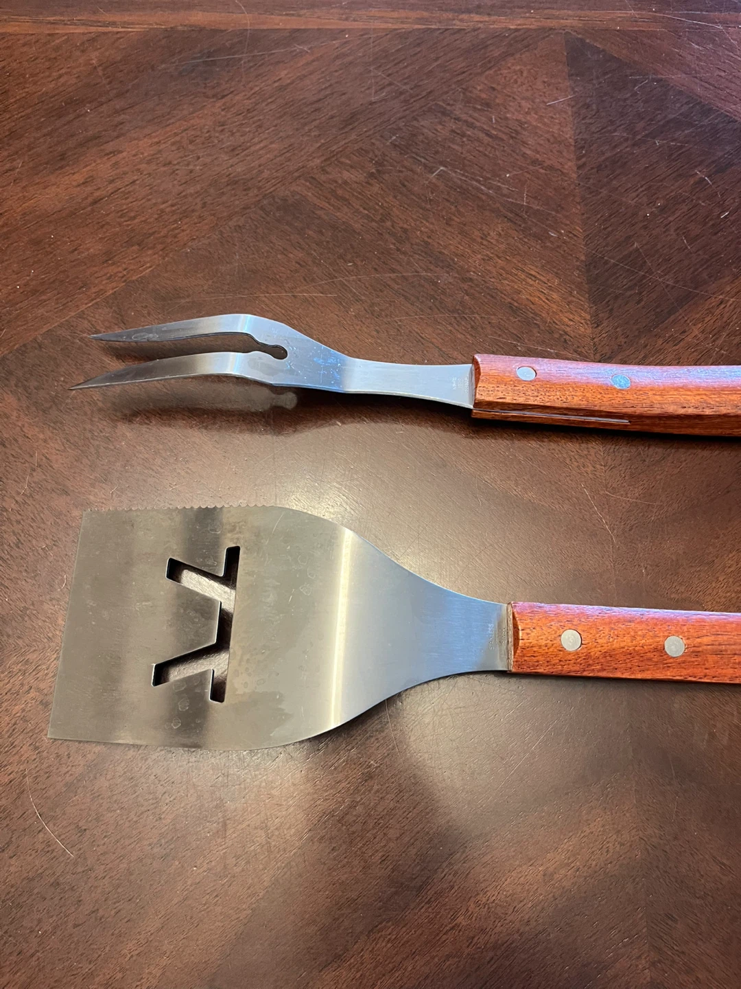 BBQ Tool Set with Wooden Handles - photo 3