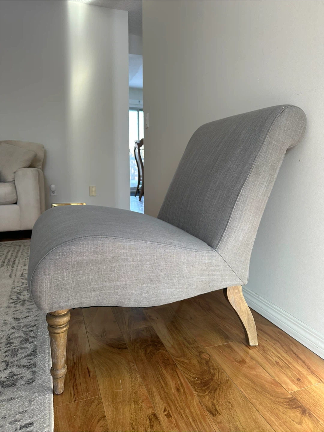 Grey Accent Slipper Chair - photo 3