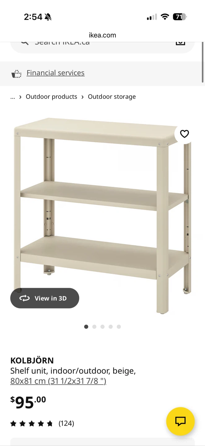 IKEA KOLBJÖRN Shelf Unit - Beige