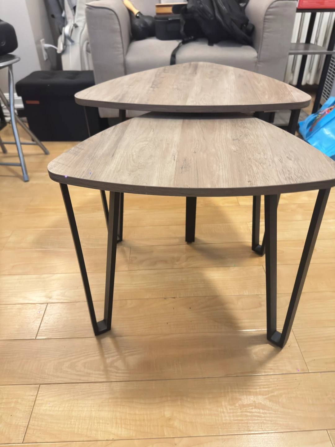 Nesting Triangle Coffee Tables - photo 2