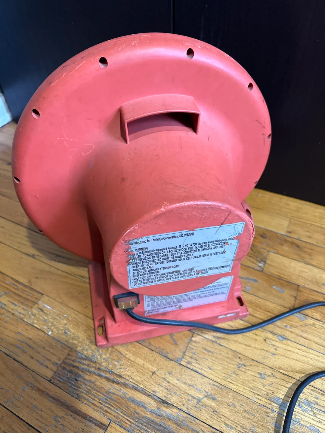 Red Industrial Blower Fan - photo 2