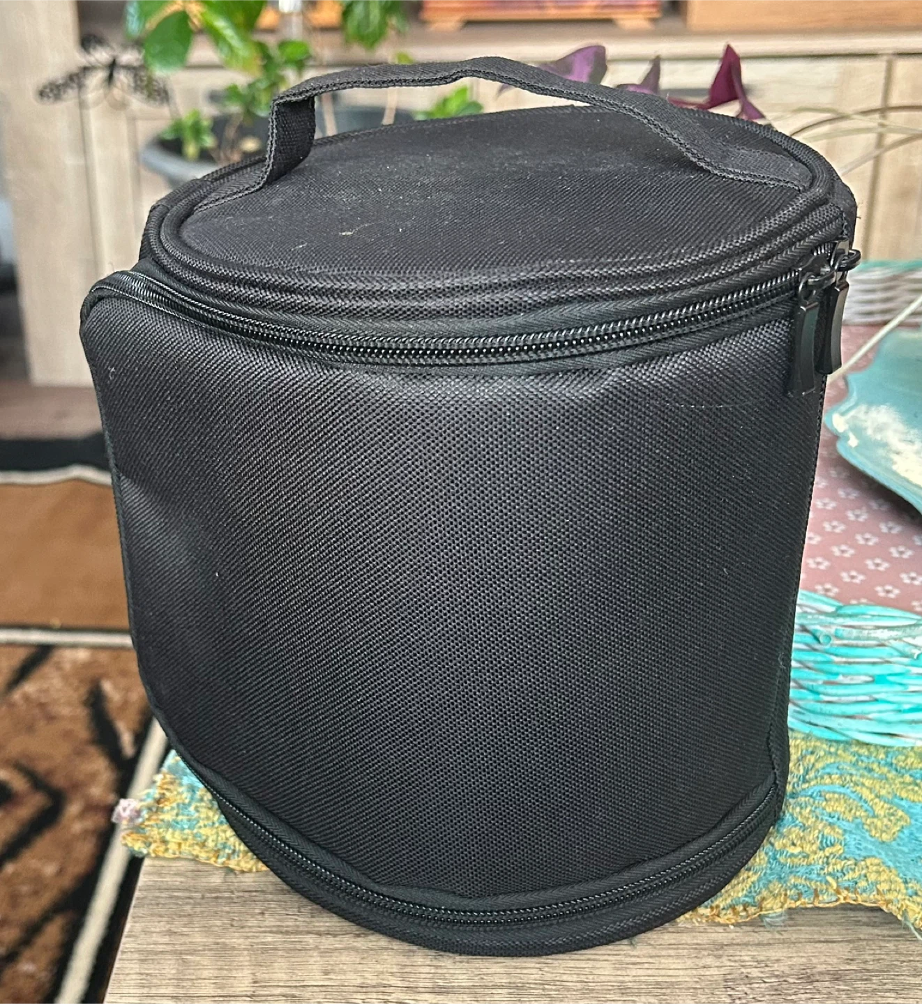 Black Makeup Organizer Bag
