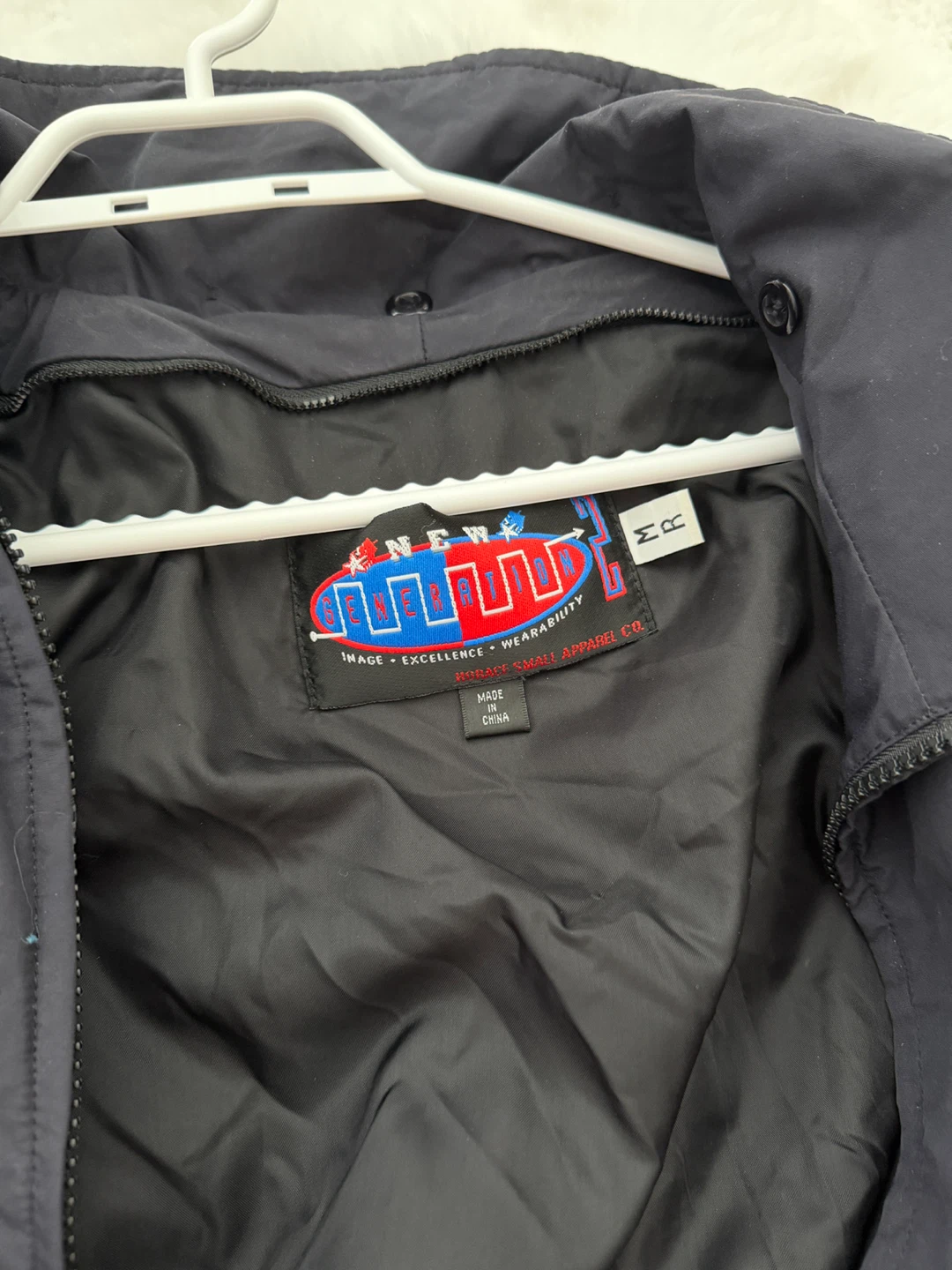 Navy windbreaker/utility jacket - photo 3