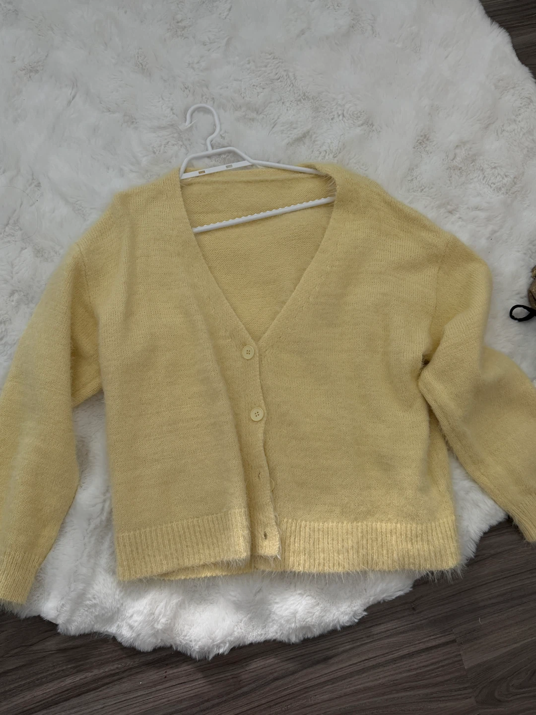 MUSERA Yellow Knit Cardigan