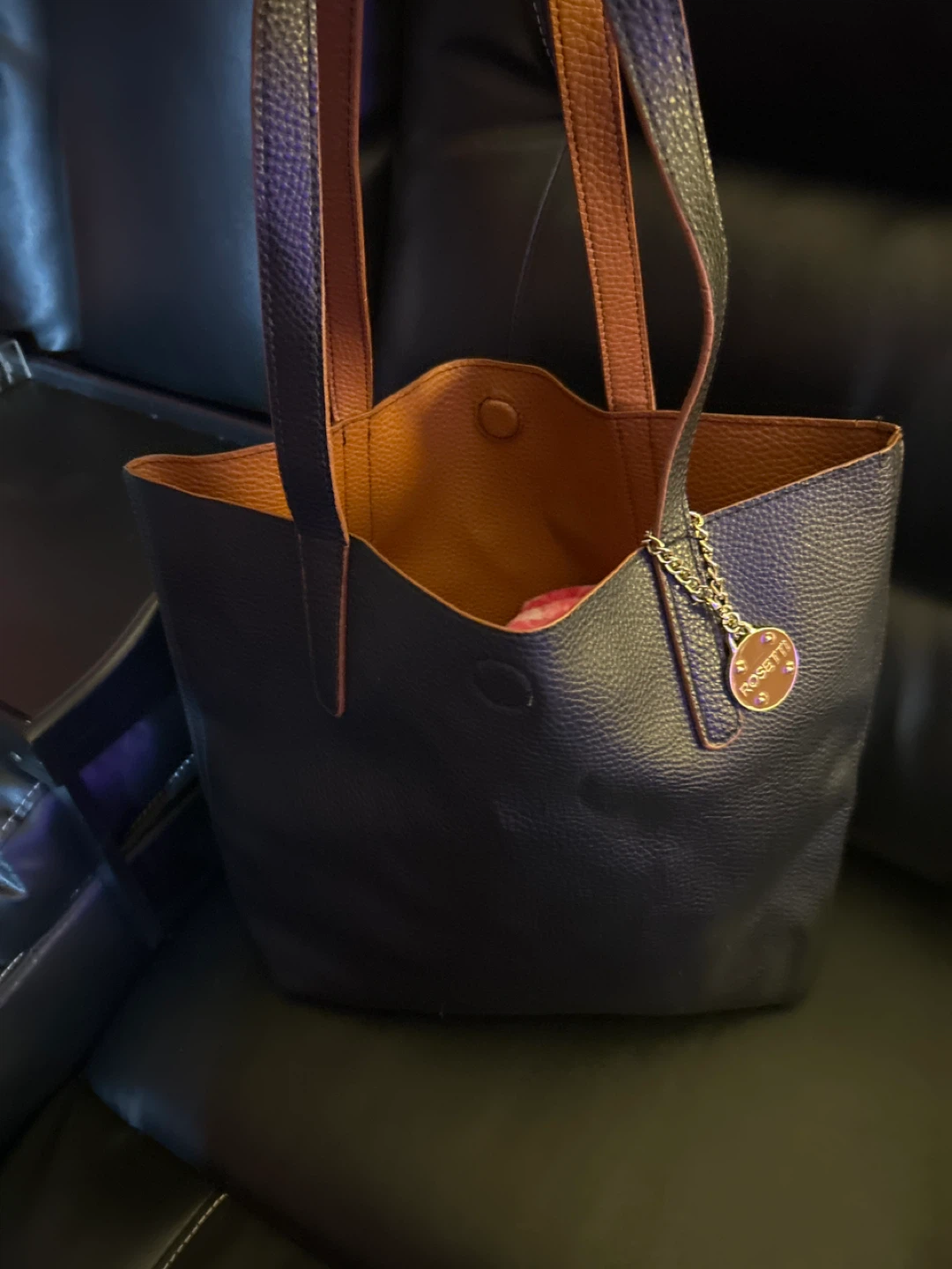 Rosetti Reversible Tote Bag - Black/Brown