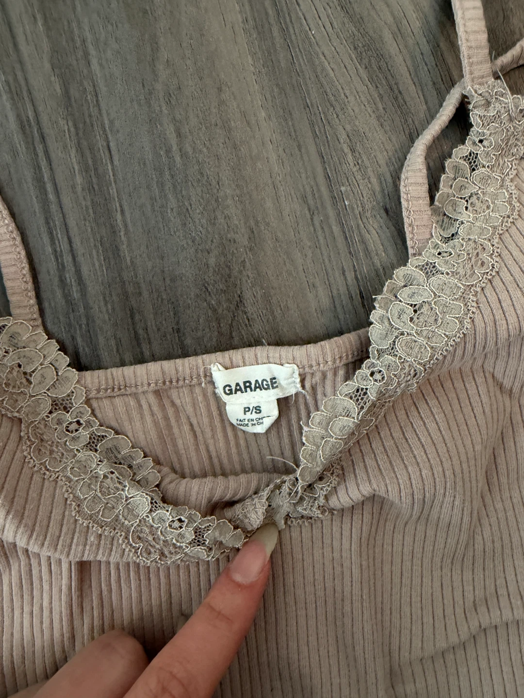 Garage Lace Trim Cami Top - photo 2