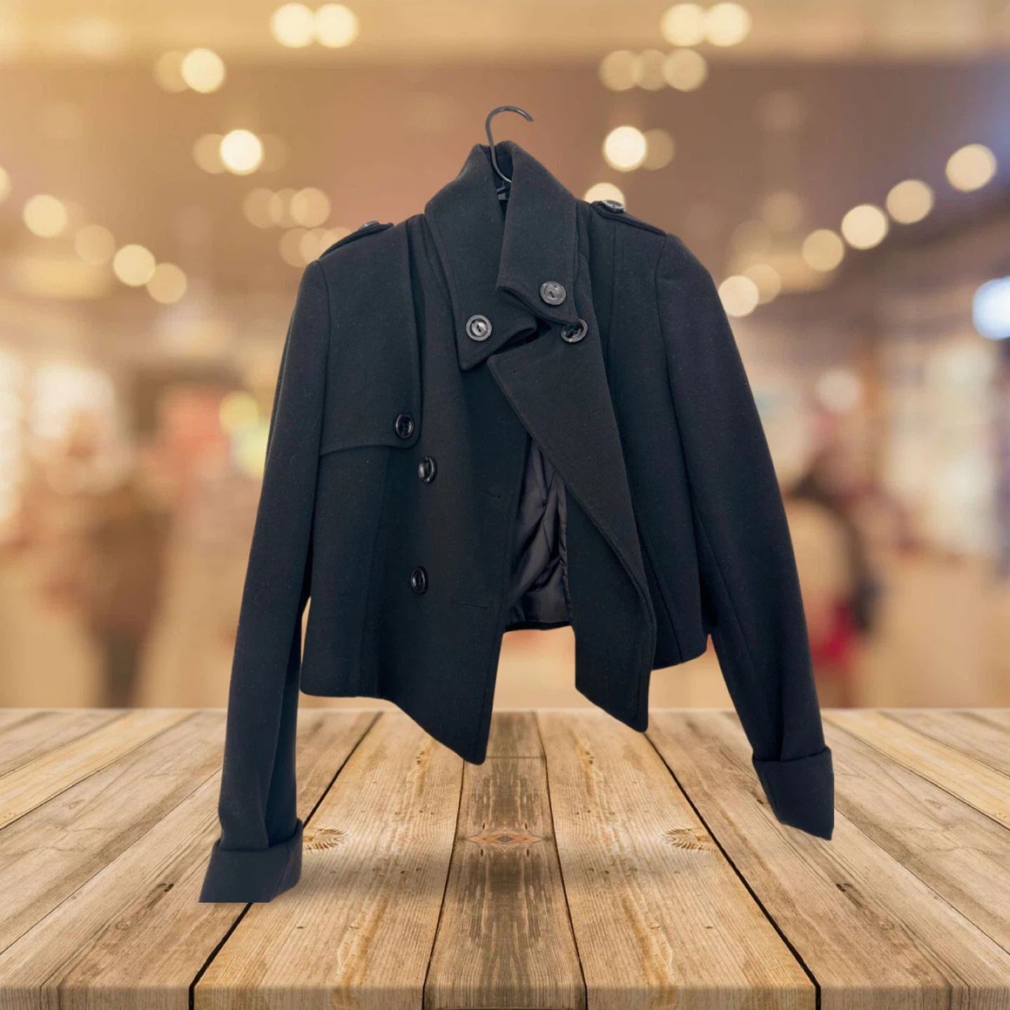 Black Cropped Jacket