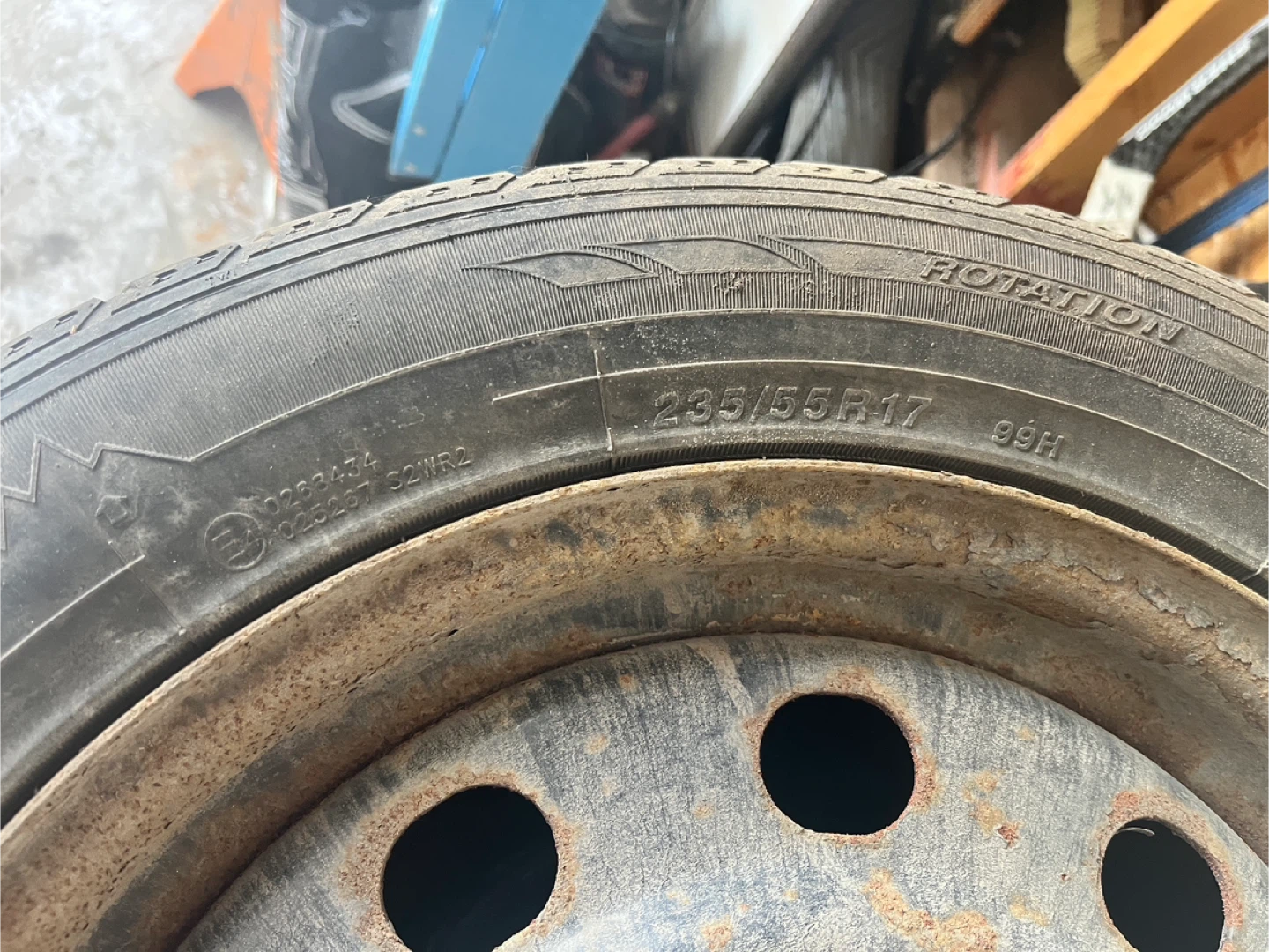 4 x Used Rovelo RWS-677 Winter Tires 235/55R17 With Rims - photo 5