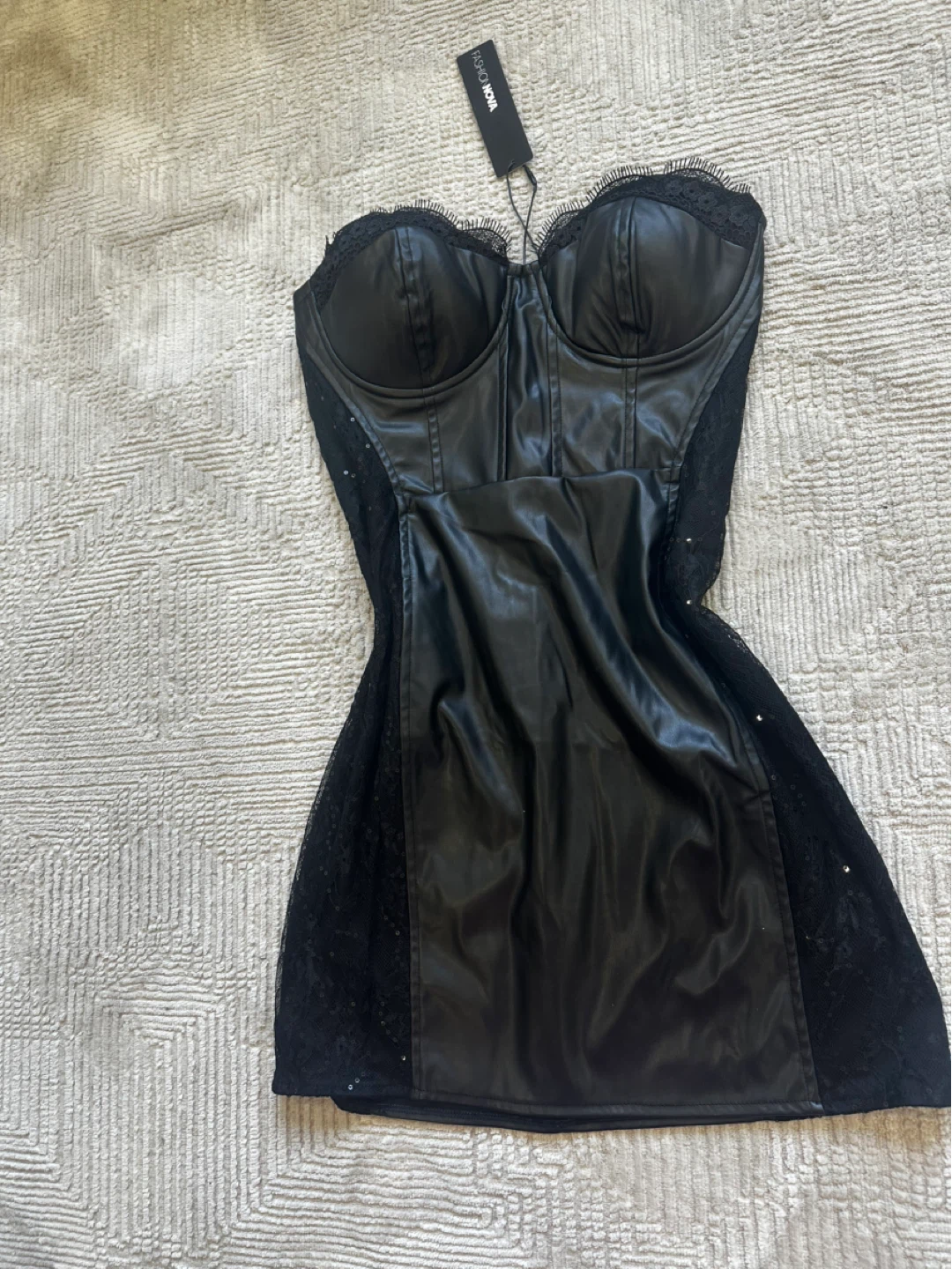 NEW Fashion Nova Black Corset Dress - photo 2