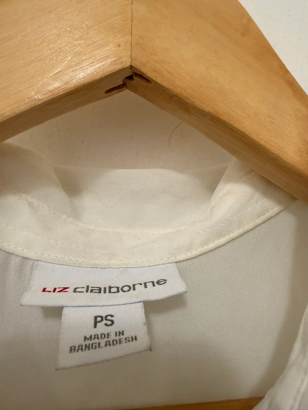 Liz Claiborne White Sleeveless Sheer Blouse - PS - photo 5