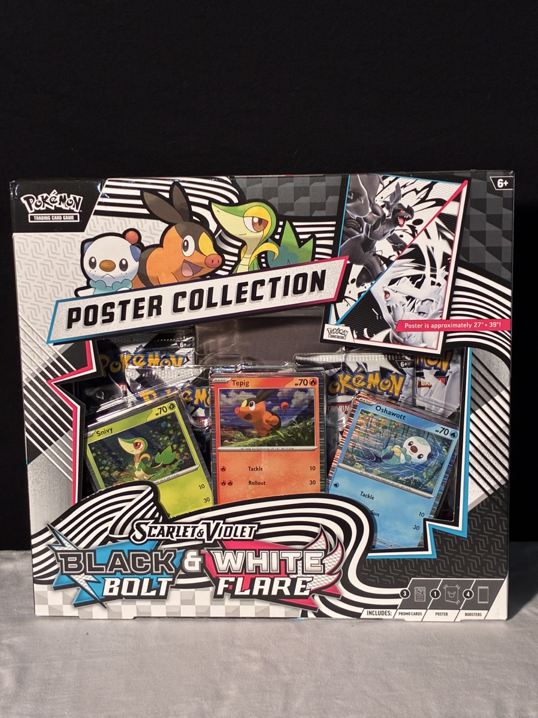 Pokemon TCG Black Bolt & White Flare Poster Collection Box