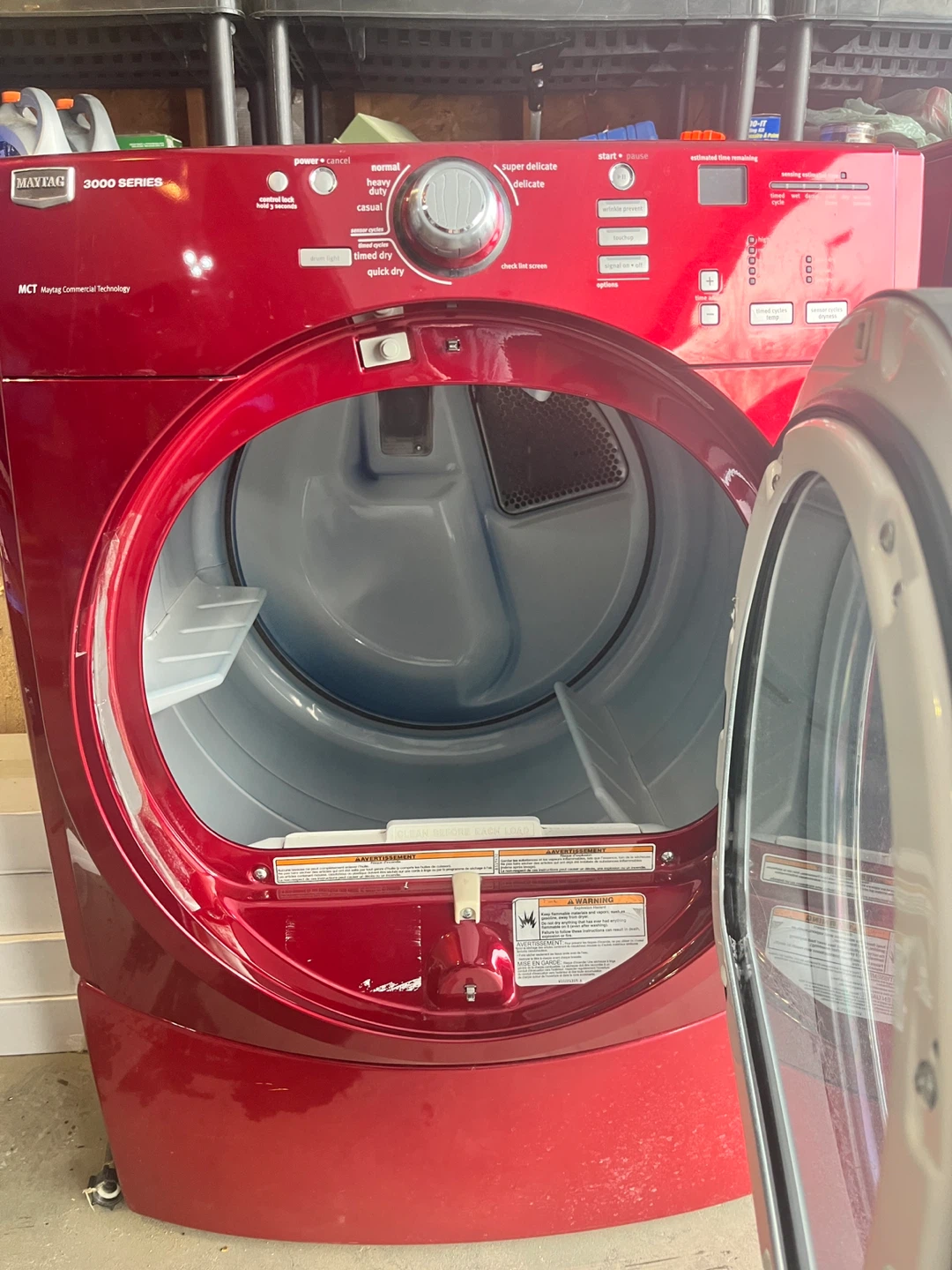 Maytag 3000 Series Front Load Washer and Dryer Set - Red - photo 4