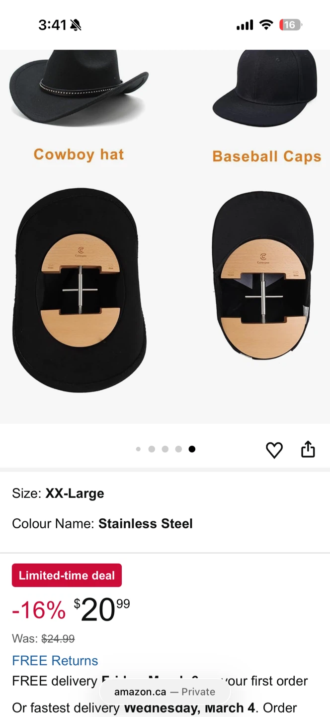 Cowboy Adjustable Hat Stretcher - photo 3