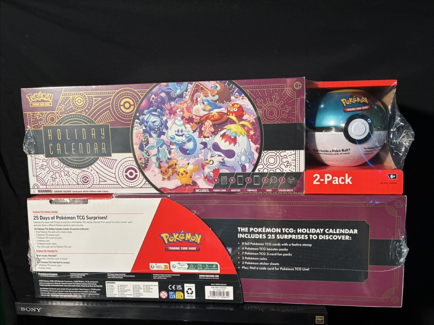 Pokemon TCG Holiday Calendar & Poke Ball 2-Pack