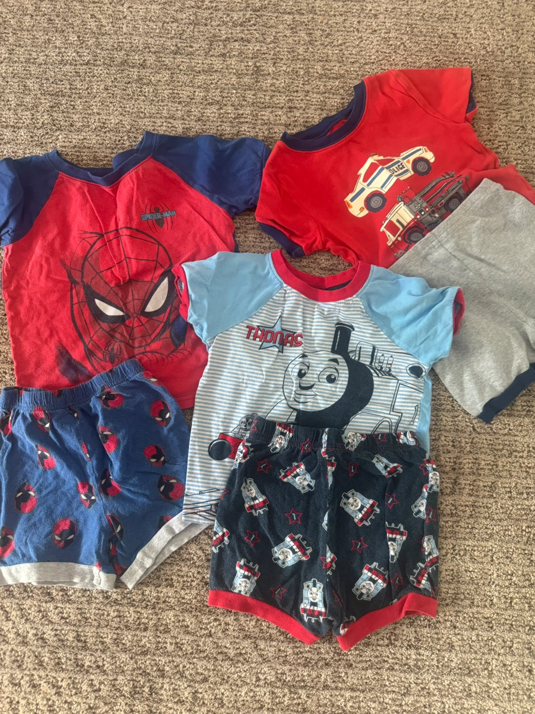 Kids Pajama Set - Spider-Man & Thomas the Tank Engine
